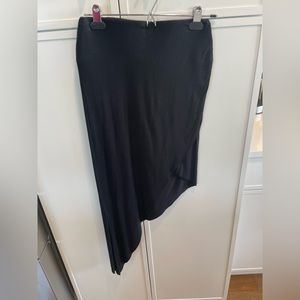 BCBG asymmetric mid length skirt